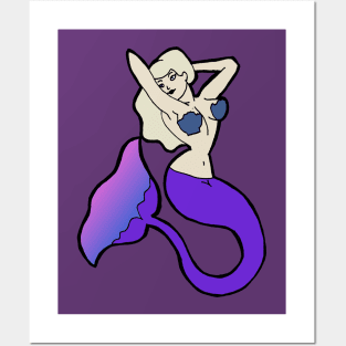 Mermaid Posters and Art